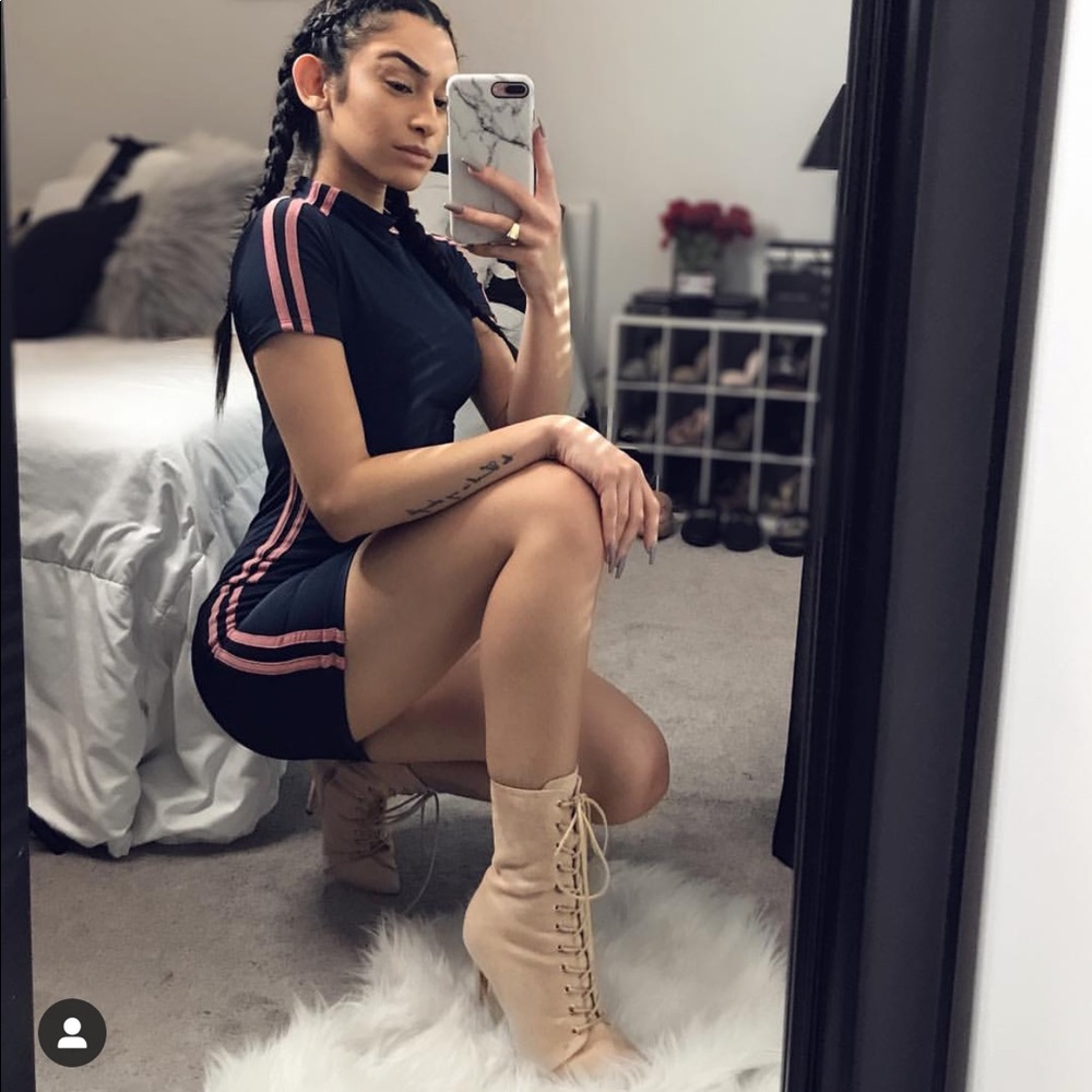 MissGuided mini scuba dress